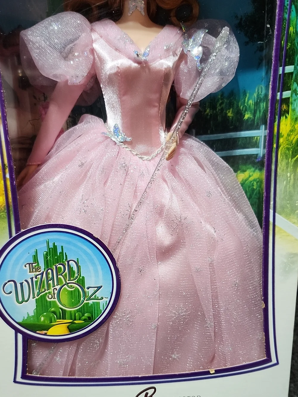 2006 MATTEL BARBIE COLLECTOR WIZARD OF OZ GLINDA THE GOOD WITCH PINK LABEL